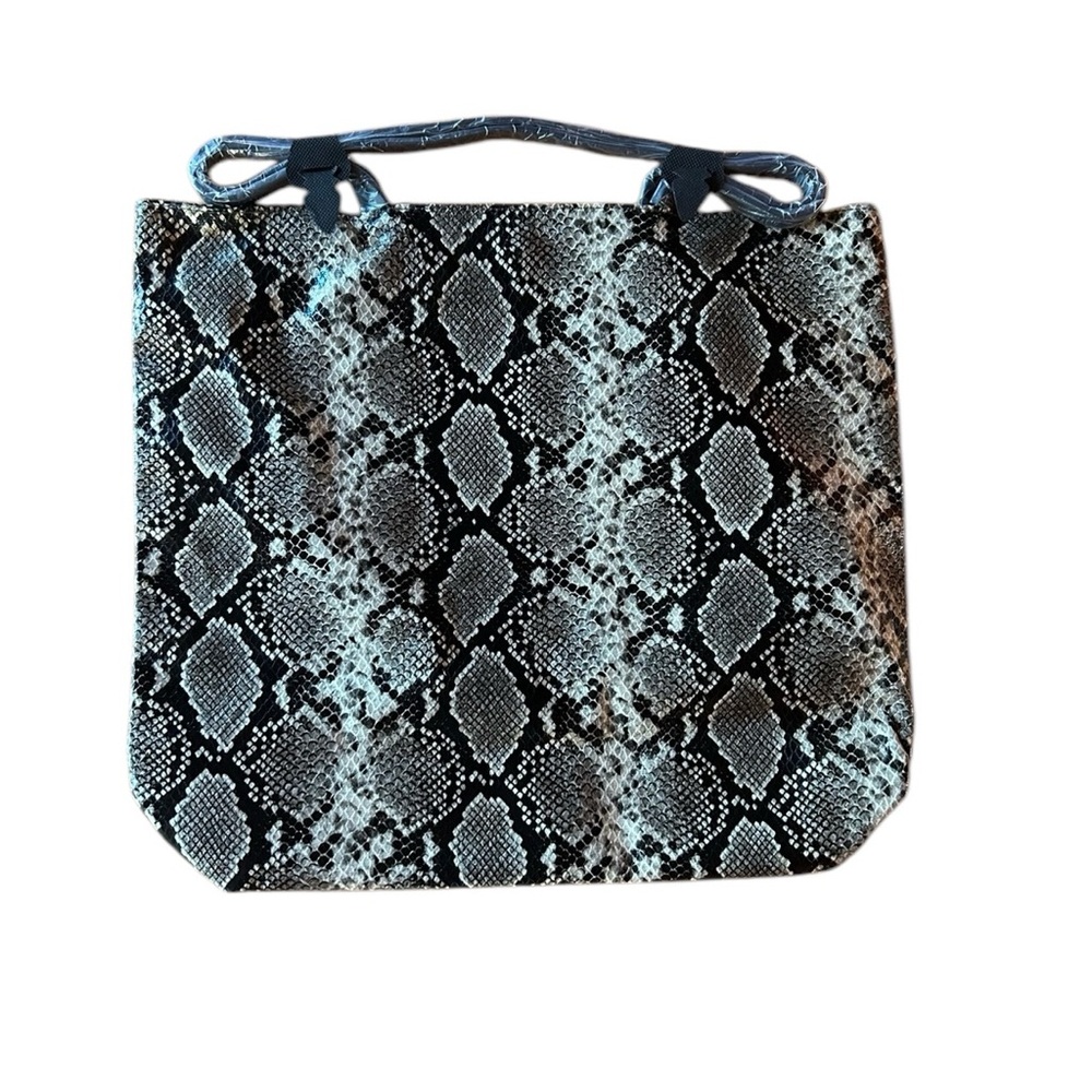 Neiman Marcus Faux Snakeskin Tote